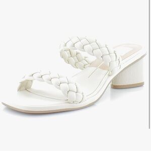 NWT Dolce Vita Women's Ronin Heeled Sandal, US Size 7, Ivory Stella